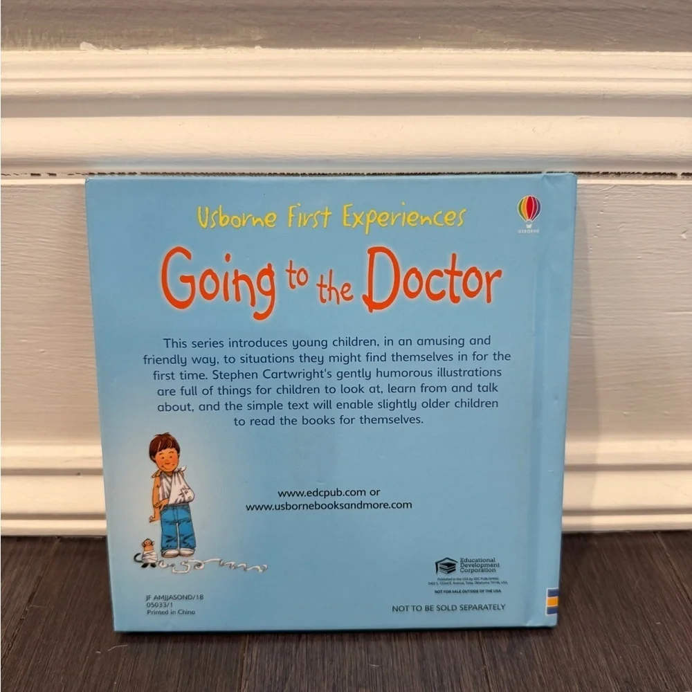 Usborne 'Going to the Doctor' Hardcover Children's Book Toddler Kids Baby